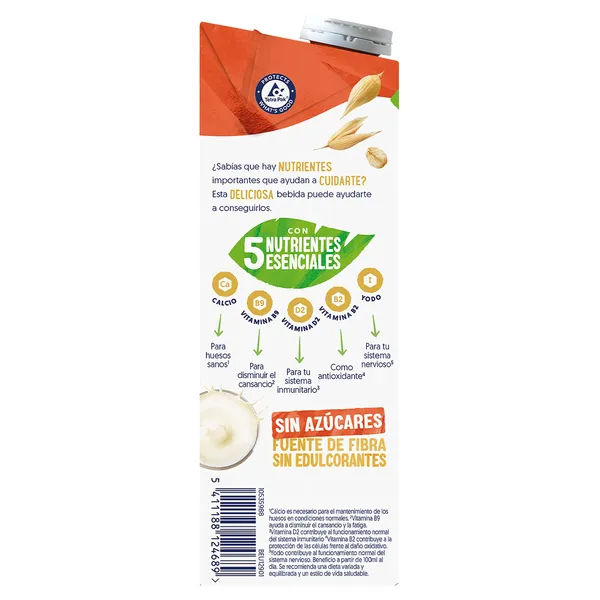 Bebida de avena sin azúcar Alpro 1 L 3