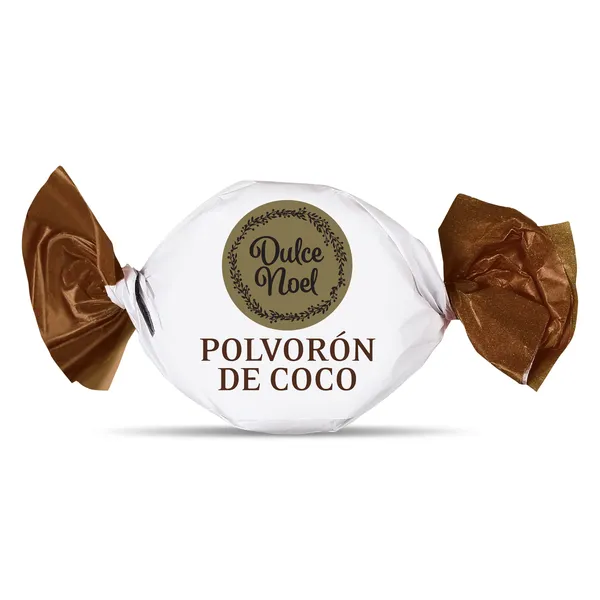 Polvorones de coco o nuez Dulce Noel Dia unidad