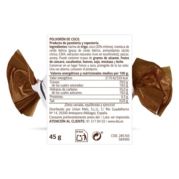 Polvorones de coco o nuez Dulce Noel Dia unidad 3