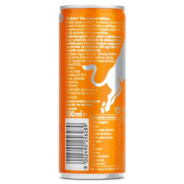 Red Bull de albaricoque 250 ml 4