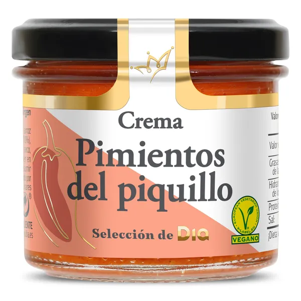 Crema de pimientos del piquillo Nuestra Alacena de Dia frasco 110 g