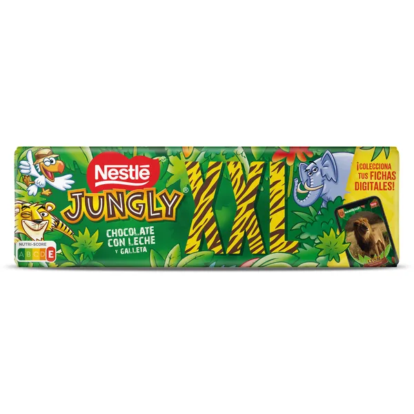 Chocolate con leche y galleta XXL Nestlé Jungly 235 g 2