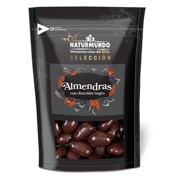 Almendras con chocolate negro Dia Naturmundo 180 g 2