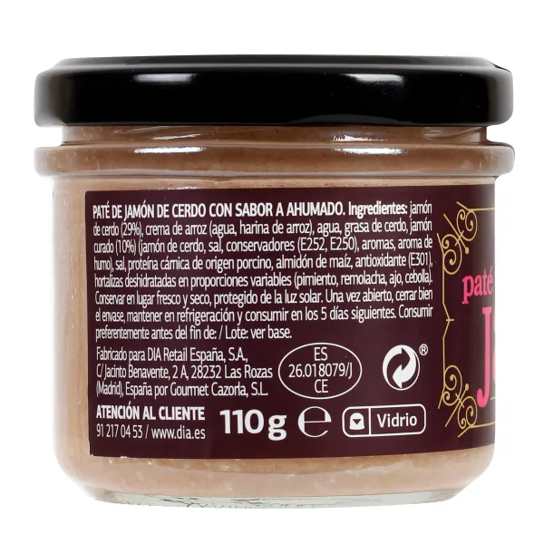 Paté de jamón Dia Nuestra Alacena 110 g 3