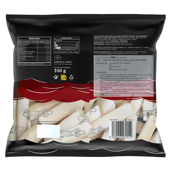 Tiras de potón Dia Mari Marinera 350 g 3