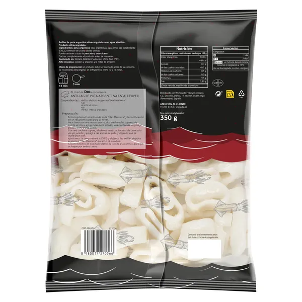 Anillas de pota Mari Marinera de Dia bolsa 350 g 2