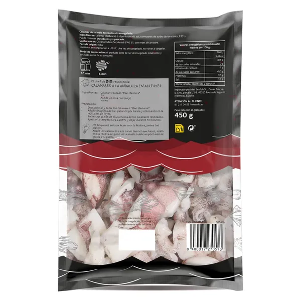 Calamar troceado Dia Mari Marinera 450 g 3