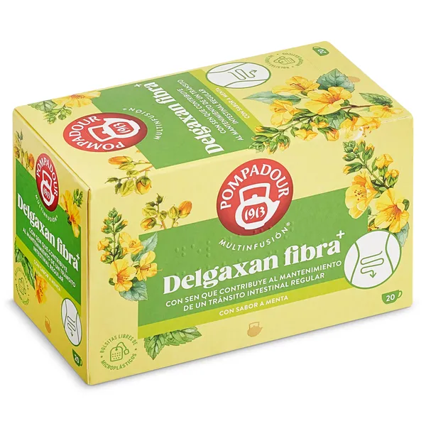 Infusión delgaxan fibra Pompadour 20 unidades
