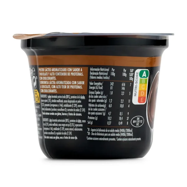 Pudding sabor chocolate rico en proteínas Yopro tarrina 180 g 3