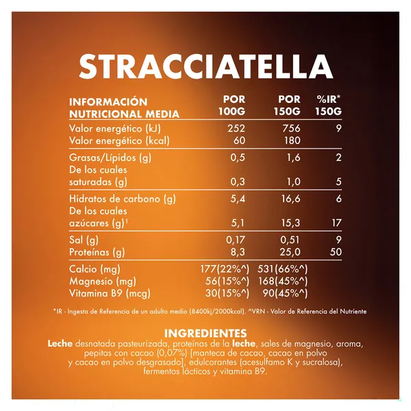 Bebida con proteínas sabor stracciatella Yopro botella 300 g 2
