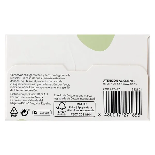 Protegeslips algodón normal Esos Dias caja 40 unidades 4