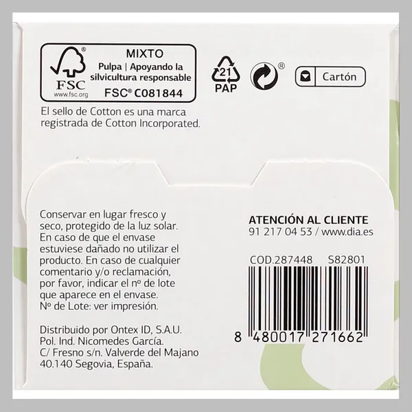 Protegeslips algodón maxi Esos Dias caja 28 unidades 4