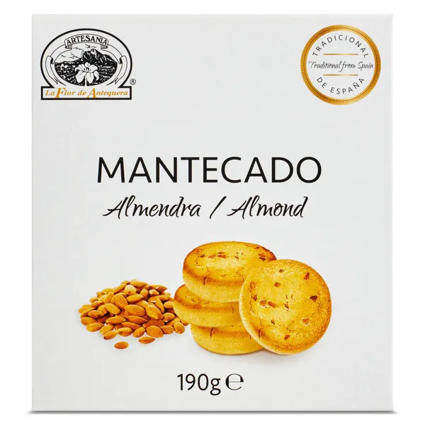 Mantecados de almendra La flor de Antequera caja 190 g 2