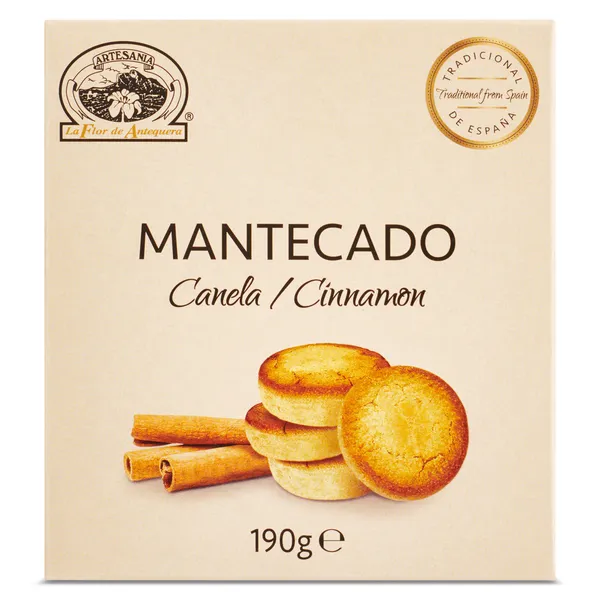Mantecados de canela La flor de Antequera caja 190 g 2