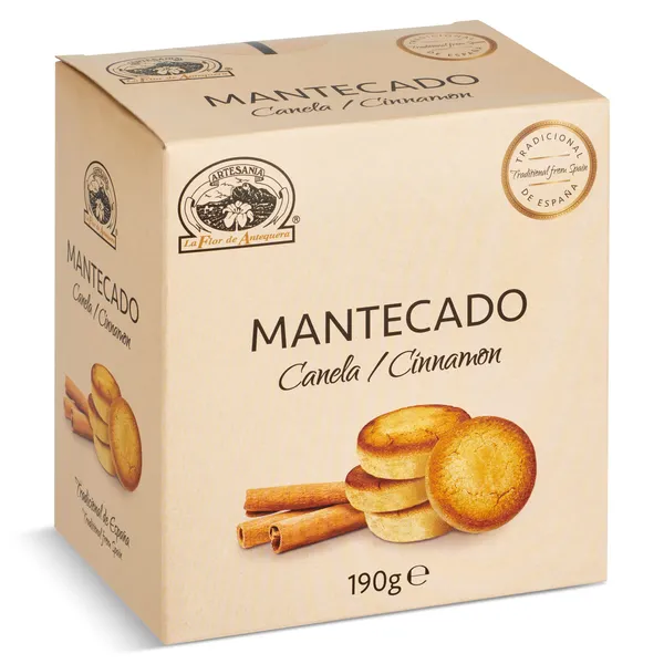 Mantecados de canela La flor de Antequera caja 190 g