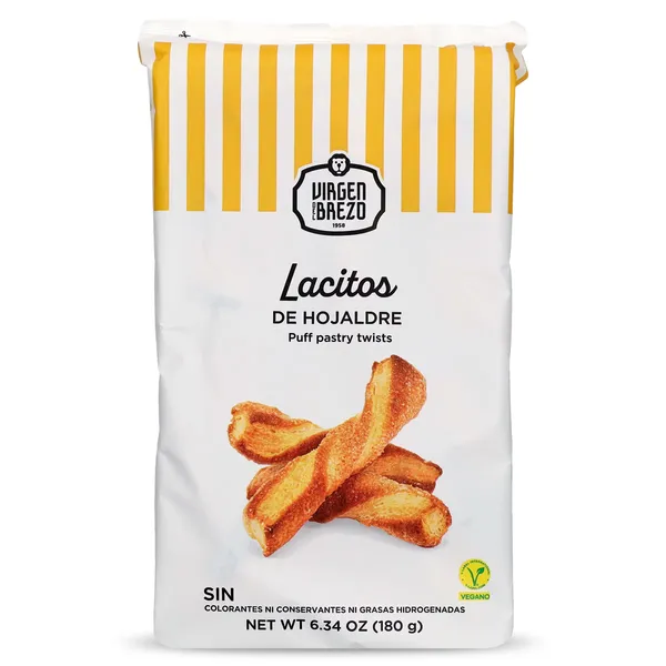 Lazos hojaldre de azúcar Virgen del Brezo bolsa 180 g