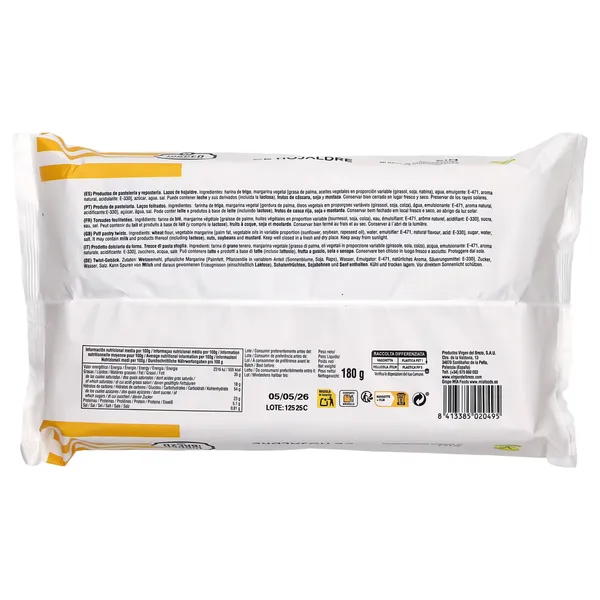 Lazos hojaldre de azúcar Virgen del Brezo bolsa 180 g 2