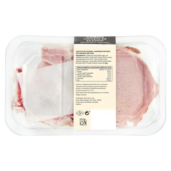 Chuletas sajonia Selección de Dia 450 g aprox. 4