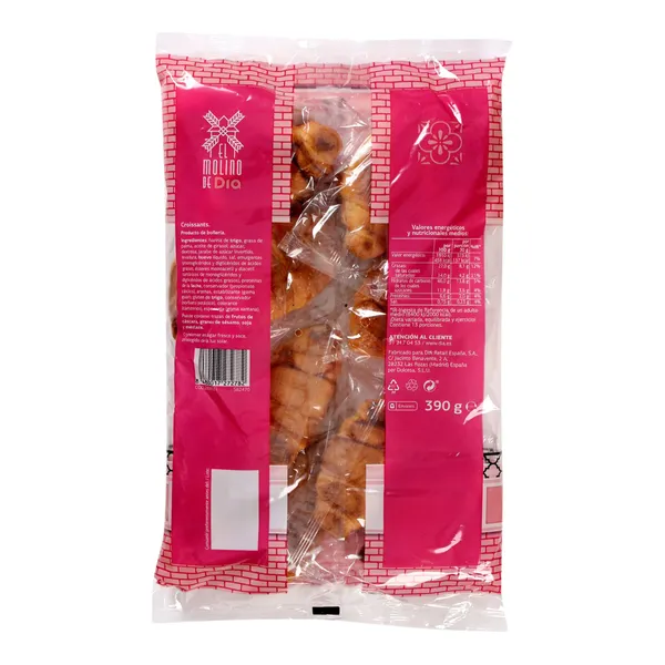 Croissants El molino de Dia bolsa 390 g 2