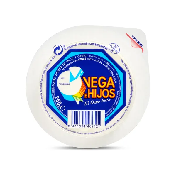 Queso fresco artesano Vega e Hijos tarrina 250 g 2