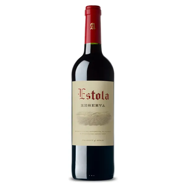 Vino tinto reserva D.O. La Mancha Estola botella 75 cl
