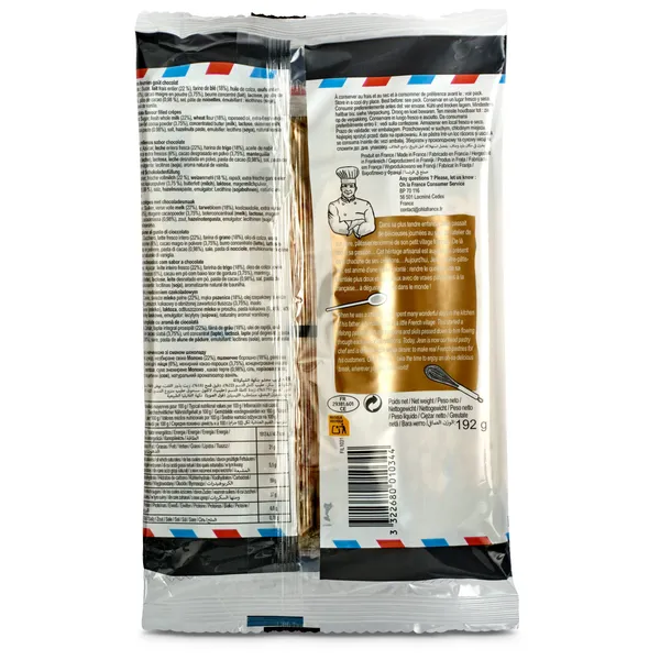 Crêpes rellenos de cacao Oh la france bolsa 192 g 2