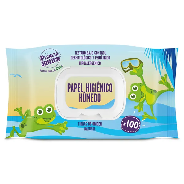 Papel higiénico húmedo Dia Planeta Junior 100 unidades 2