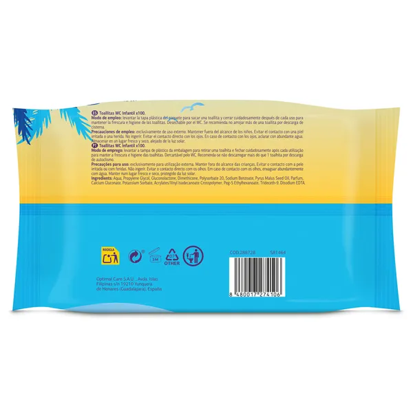 Papel higiénico húmedo Dia Planeta Junior 100 unidades 4