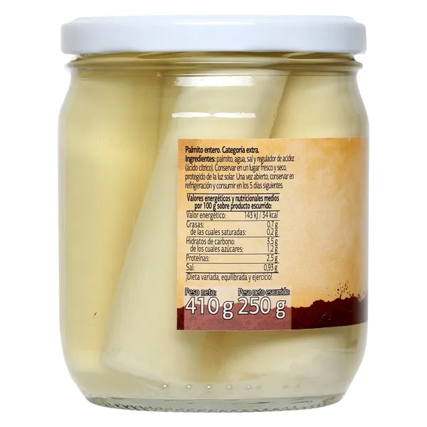 Palmitos enteros Vegecampo de Dia frasco 250 g 2