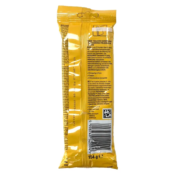 Snack para perros dentaxtix grandes Pedigree Dentastix bolsa 154 g 2