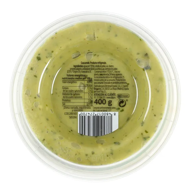Guacamole Dia Al Punto 400 g 4