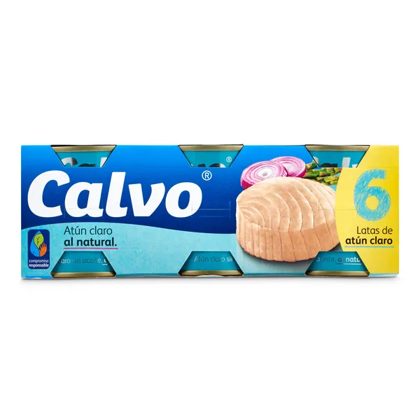 Atún claro al natural Calvo 6 x 56 g 2