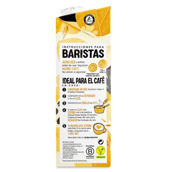 Bebida de avena barista Alpro 1 L 3