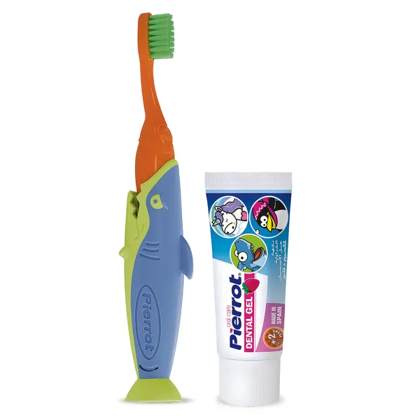 Kit dental infantil sharky Pierrot estuche 1 unidad 2