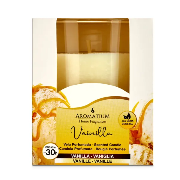 Vela perfumada vainilla Aromatium caja 1 unidad 2