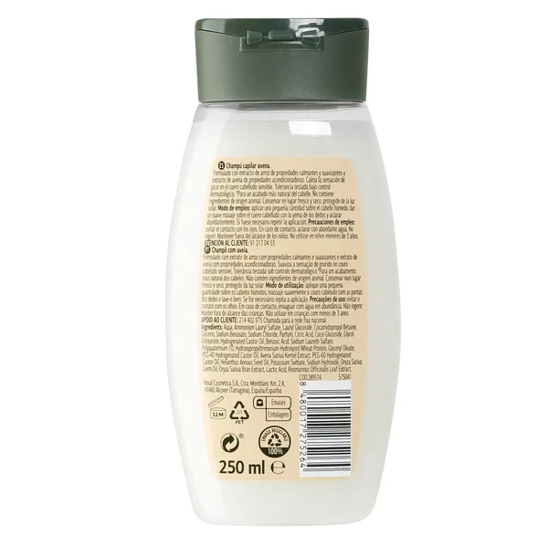 Champú cuero cabelludo sensible avena natural Imaqe de Dia botella 250 ml 2