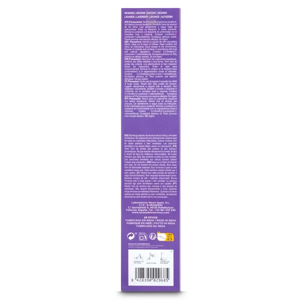 Incienso de lavanda La casa de los aromas caja 20 unidades 3