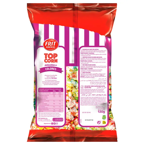 Palomitas de colores Frit ravich bolsa 130 g 2