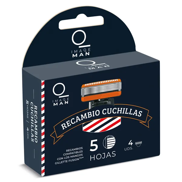 Recambios maquinilla de afeitar 5 hojas Imaqe de Dia blister 4 unidades