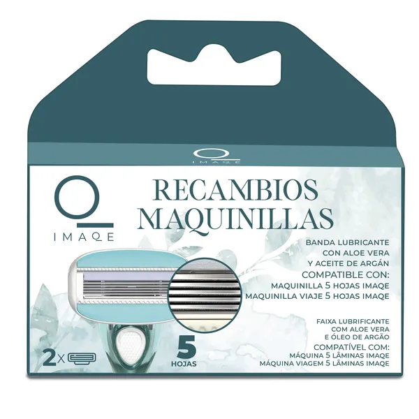 Recambio maquinilla de depilación 5 hojas Imaqe de Dia caja 2 unidades 2