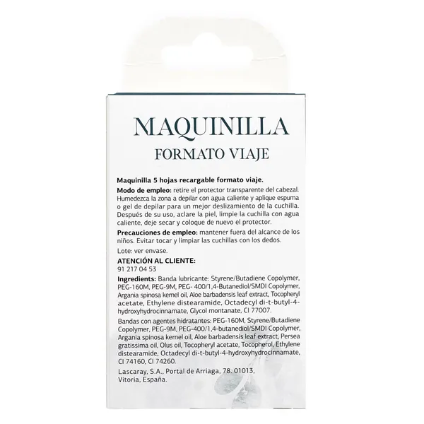Maquinilla depilación 5 hojas formato viaje Imaqe de Dia caja 1 unidad 3