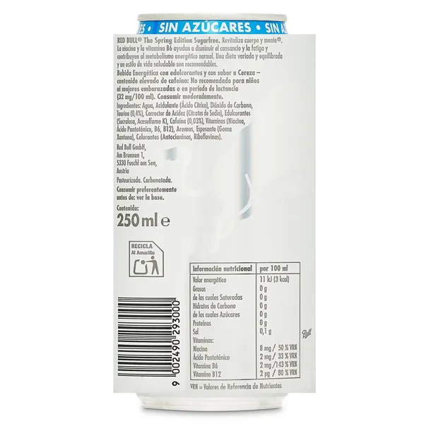 Red Bull de cereza 250 ml 3