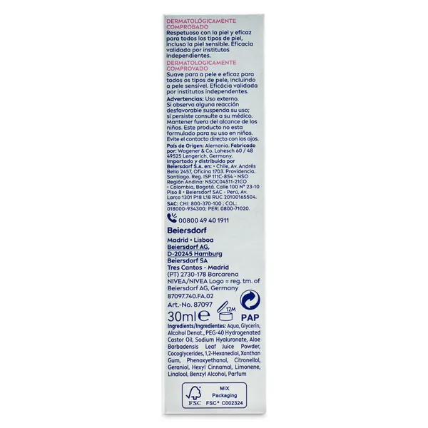Serum rellenador con ácido hialurónico Nivea Cellular bote 30 ml 3