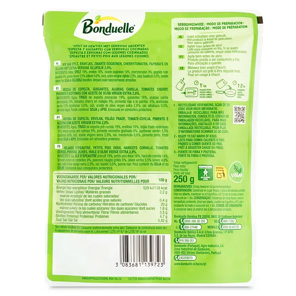 Lunch bowl de espelta Bonduelle 250 g 3
