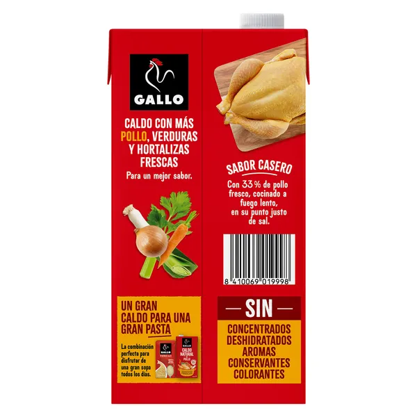 Caldo de pollo Gallo 1 L 4