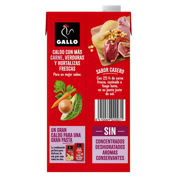 Caldo natural de cocido Gallo brik 1 L 4