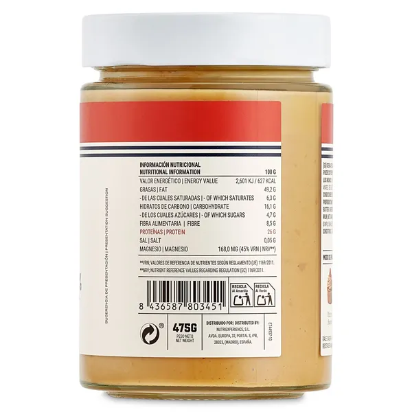 Crema de cacahuete Just loading 475 g 3