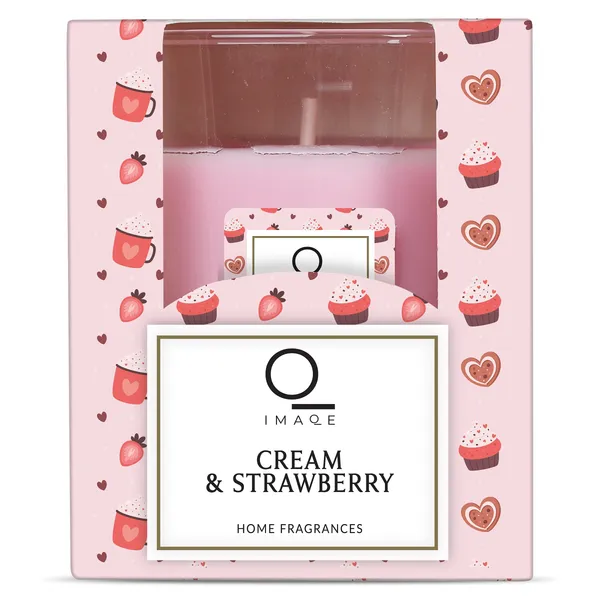Vela perfumada nata y fresa Dia Imaqe caja 1 unidad 2