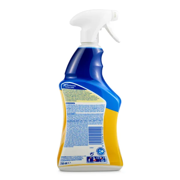 Limpiador desinfectante cocina frescor limón Lysol spray 750 ml 3