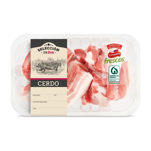 Costillas troceadas de cerdo Selección de Dia 550 g aprox. 2
